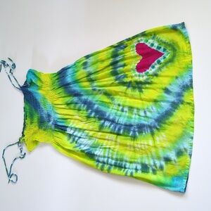 Peaceful People Women's Spaghetti Strap Tie Dye Beach Midi Sundress size 10